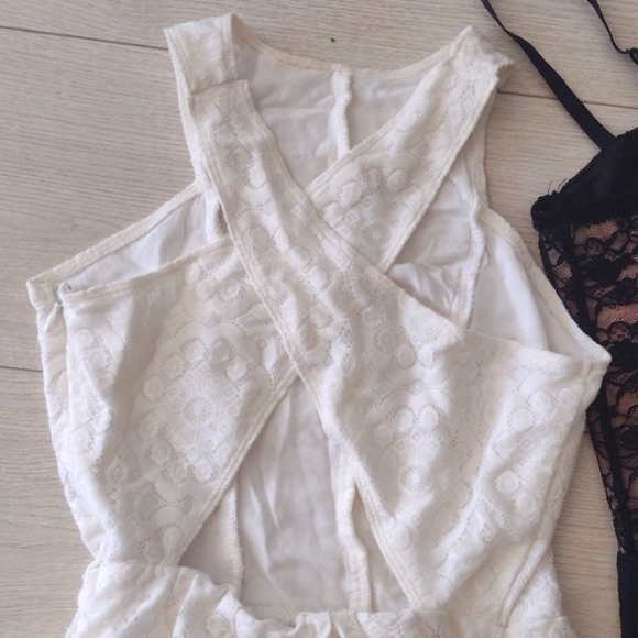 HOLLISTER & H&M Summer Stretch LACE DRESS BUNDLE! Boustier & Halter X-Back!! - Picture 7 of 8